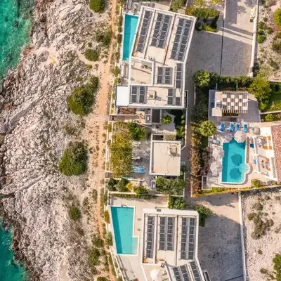 Luxury seafront Villa Castello Rogoznica with heated pool & spa