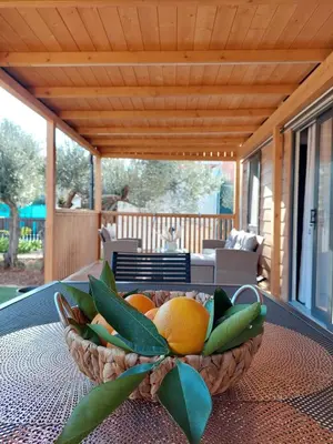 Balkon ili terasa u objektu Julija Mobile Lux