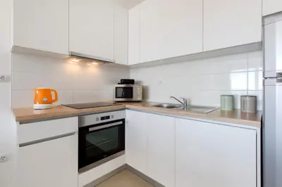 Kuhinja ili čajna kuhinja u objektu Apartments Zorka 2