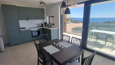 Kuhinja ili čajna kuhinja u objektu Punta Planka Premium Apartment with Sea View