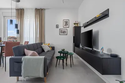 TV i/ili zabavni centar u objektu Apartment Brodarica Soul