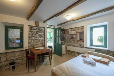 Krevet ili kreveti u jedinici u objektu Traditional Stone House Perkovic