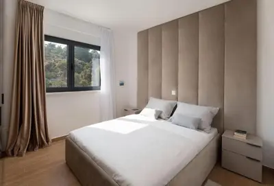 Krevet ili kreveti u jedinici u objektu NEW ! Villa Palm Bay 1 & 2 with two heated pool - near sea