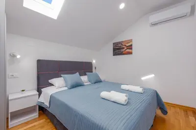 Krevet ili kreveti u jedinici u objektu Villa Izvor ZadarVillas