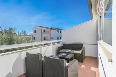 Balkon ili terasa u objektu Apartments by the sea Rogoznica - 22241