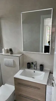 Kupaonica u objektu Jednosobni apartman s pogledom na more