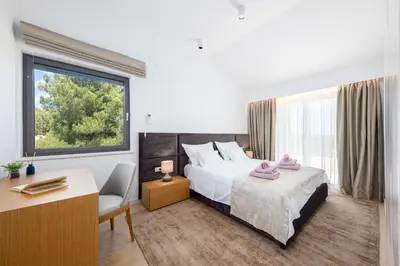 Krevet ili kreveti u jedinici u objektu Villa True Oasis with Heated Pool