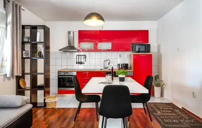 Kuhinja ili čajna kuhinja u objektu Awesome Apartment In Sibenik