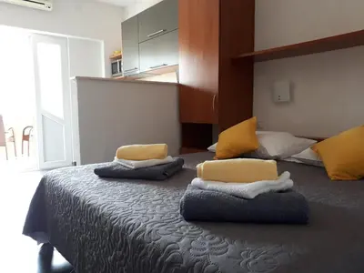 Krevet ili kreveti u jedinici u objektu Studio Grebastica - Sibenik Riviera 7036