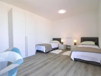 Krevet ili kreveti u jedinici u objektu Holiday Home Skelin by Interhome