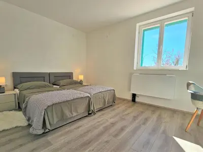 Krevet ili kreveti u jedinici u objektu Holiday Home Skelin by Interhome