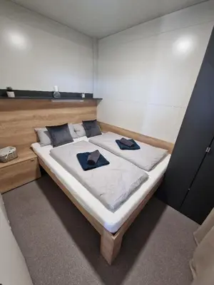 Krevet ili kreveti u jedinici u objektu Mobile Homes Albatross Pirovac