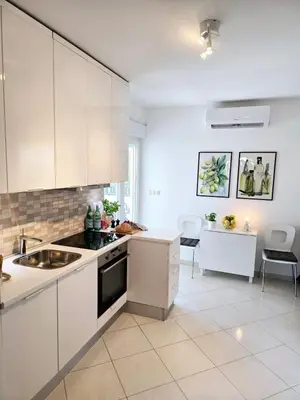 Kuhinja ili čajna kuhinja u objektu Apartment Alicia with private pool
