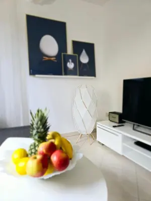 TV i/ili zabavni centar u objektu Apartment Alicia with private pool