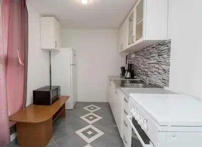 Kuhinja ili čajna kuhinja u objektu Apartments Maslina