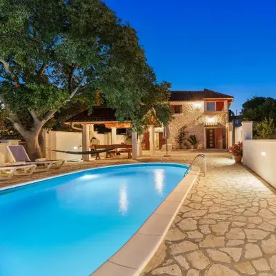 The Grandfather's courtyard villa with heated pool