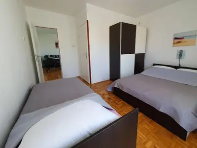 Krevet ili kreveti u jedinici u objektu Apartments and Rooms Jengic
