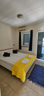 Krevet ili kreveti u jedinici u objektu Adriapartman