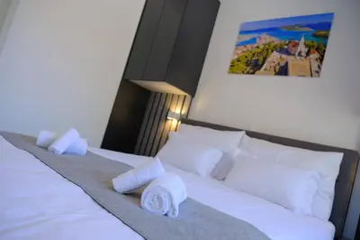 Krevet ili kreveti u jedinici u objektu Premium Holiday house VILA OAZA with Pool