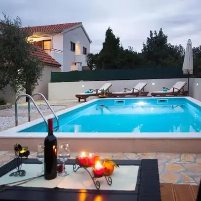 apartment 250 meters to sea private pool