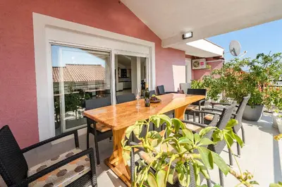Balkon ili terasa u objektu Apartments Peaceful port