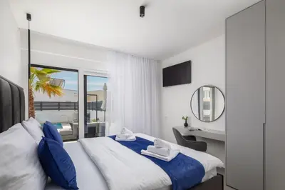 Krevet ili kreveti u jedinici u objektu Villa VIEW Vodice Luxury - Sea view