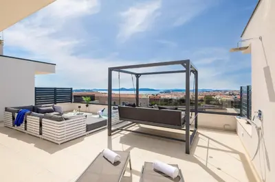 Balkon ili terasa u objektu Villa VIEW Vodice Luxury - Sea view