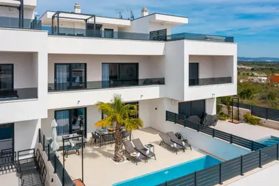 Balkon ili terasa u objektu Villa VIEW Vodice Luxury - Sea view