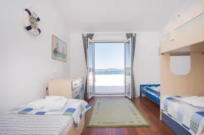 Krevet ili kreveti u jedinici u objektu Amazing Mediterranean view Villa Oliva Zaboric