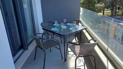 Balkon ili terasa u objektu Modern Apartment Zablaće