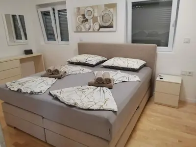 Krevet ili kreveti u jedinici u objektu Appartement Tribunj S1