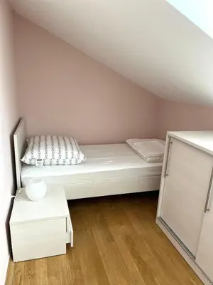 Krevet ili kreveti u jedinici u objektu The Sun Terrace Apartment Rogoznica