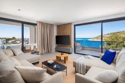 TV i/ili zabavni centar u objektu Just Bliss Villa