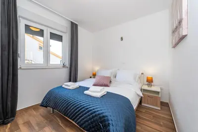 Krevet ili kreveti u jedinici u objektu First Choice Apartment Rogoznica