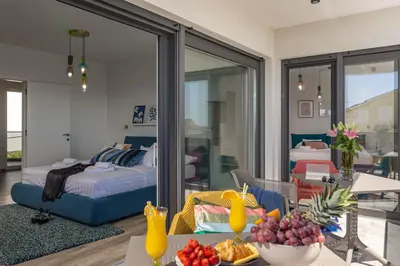Krevet ili kreveti u jedinici u objektu Villa Beluna Vodice