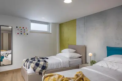 Krevet ili kreveti u jedinici u objektu Villa Beluna Vodice