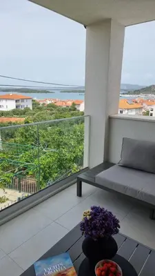 Balkon ili terasa u objektu Apartment Sara with Sea View