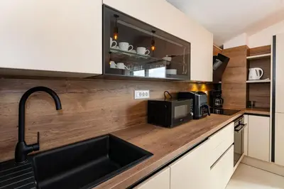 Kuhinja ili čajna kuhinja u objektu Sea View Apartment Betina, Murter