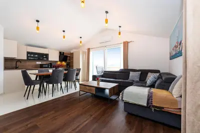 Kuhinja ili čajna kuhinja u objektu Sea View Apartment Betina, Murter