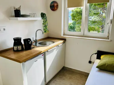 Kuhinja ili čajna kuhinja u objektu Apartments MIRNO MORE, Rogoznica