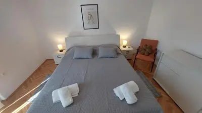 Krevet ili kreveti u jedinici u objektu Apartment Mariela, Murter