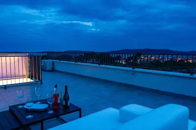 Balkon ili terasa u objektu Villa Sundeck - Holiday Home near Šibenik