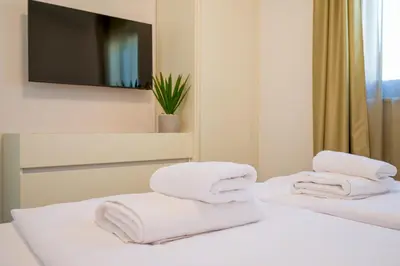 Krevet ili kreveti u jedinici u objektu Penthouse apartment ReNikS