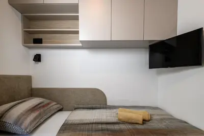 TV i/ili zabavni centar u objektu Luxury and Cosy Little House Ivinj 2