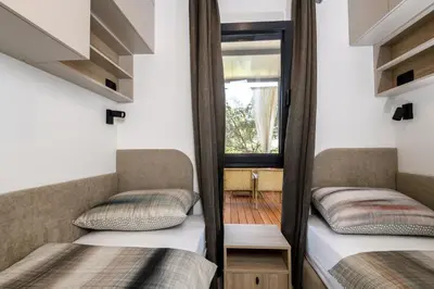 Krevet ili kreveti u jedinici u objektu Luxury and Cosy Little House Ivinj 2