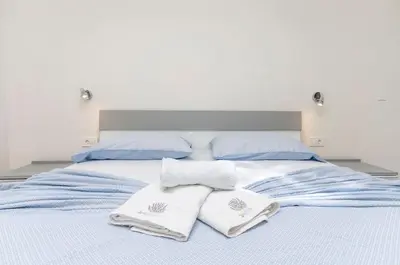 Krevet ili kreveti u jedinici u objektu Apartment Adriatic with pool