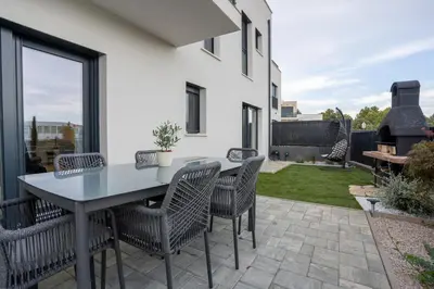 Popločani dio dvorišta ili vanjski dio objekta Rooftop Holiday House