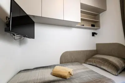 Krevet ili kreveti u jedinici u objektu Luxury and Cosy Little House Ivinj 3