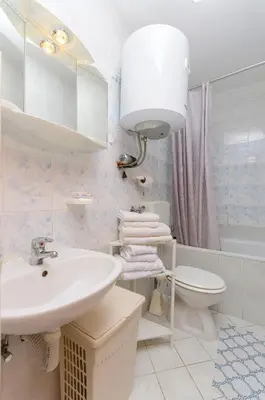 Kupaonica u objektu Apartment BR with sea view
