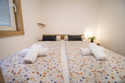 Krevet ili kreveti u jedinici u objektu Mobile home Banovi dvori II